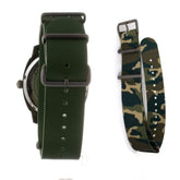 Folli Follie Green Leather Dress Watch